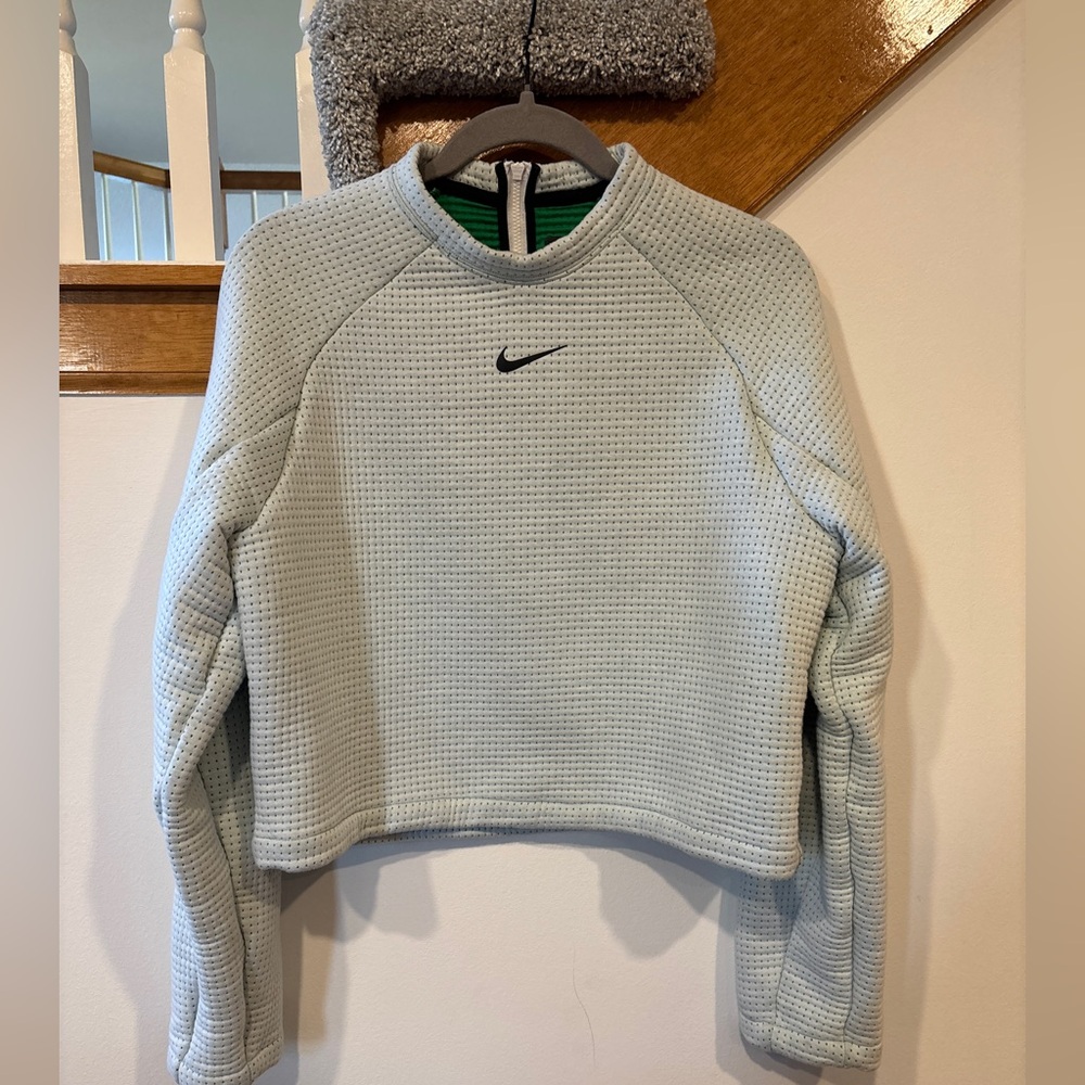 Nike Light Green Waffle Knit Pullover